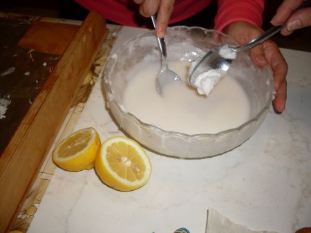 albume nello zucchero
