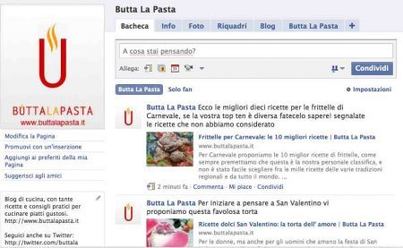 butta la apsta su facebook
