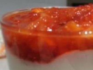 crema di riso con fragole