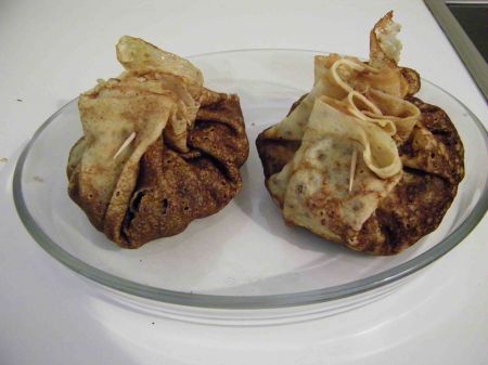 crepes con tacchino e funghi