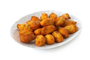 crocchette di riso e gamberetti