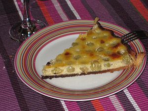 crostata di uva bianca