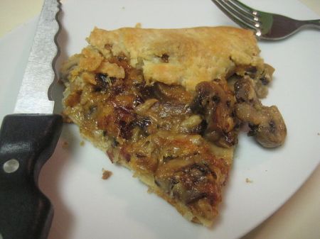 crostata funghi formaggio