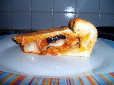 fetta di torta salata alle melanzane