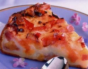 flan di pesche noci o pesche nettarine