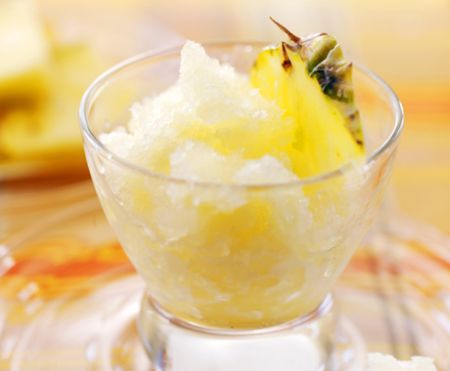 granita di ananas senza gelatiera