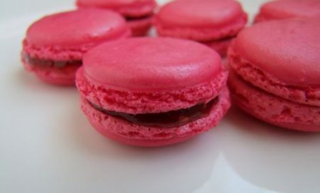 macarons ai lamponi