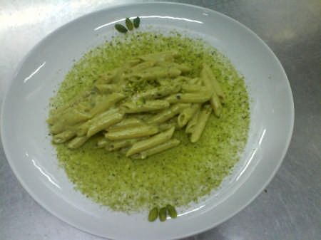 penne alla salsa di pistacchio