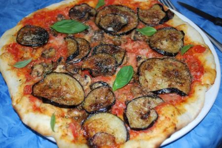 pizza con le melanzane