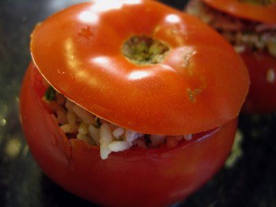 pomodori freddi ripieni di riso