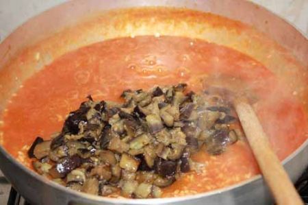 Risotto melanzane