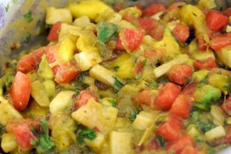 salsa di mango e avocado