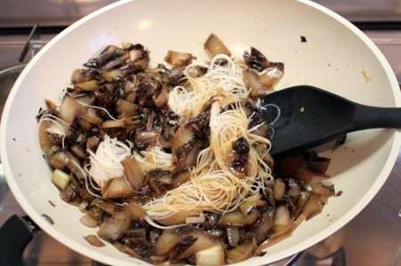 spaghetti riso radicchio 00