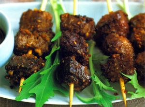 spiedini di carne orientali o satay