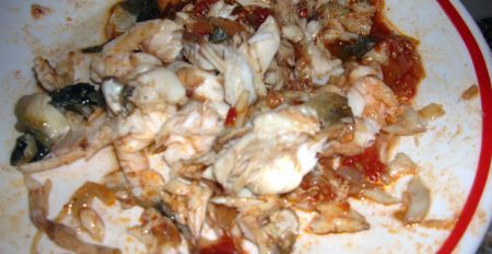 polpa di pesce ricavata