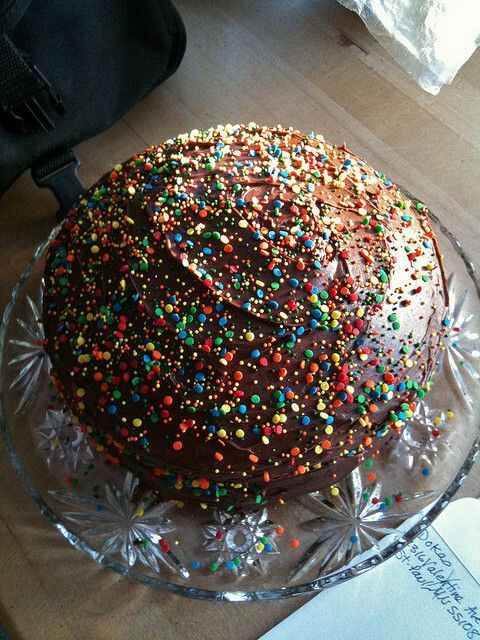 torta di carnevale al cioccolato