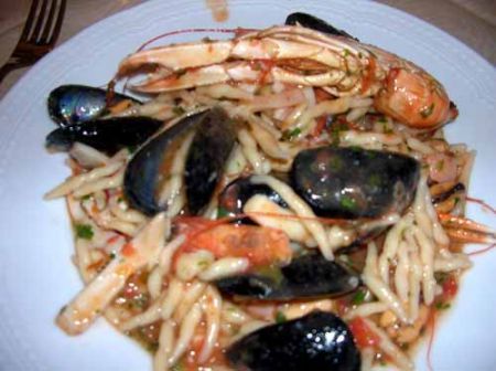 troffiette ai frutti di mare