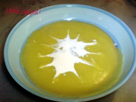 vellutata zucchine e zafferano
