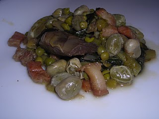 vignarola romana con carciofi piselli fave