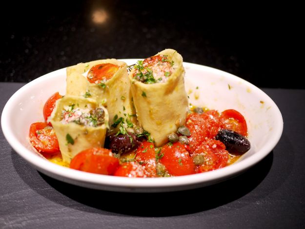 Paccheri ripieni di pesce