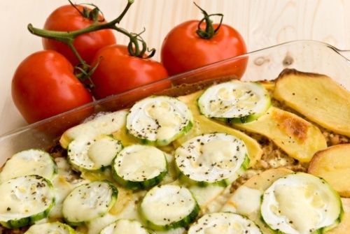 parmigiana di patate e zucchine