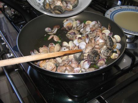 vongole con aglio
