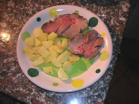 arrosto con patate lesse