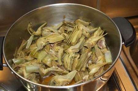 carciofi con la salsa