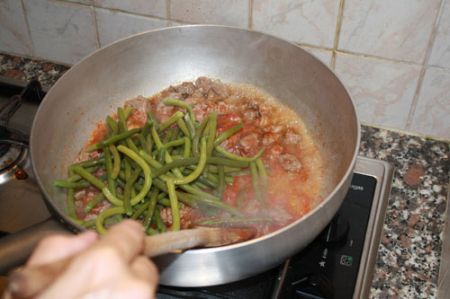 carne con i fagiolini