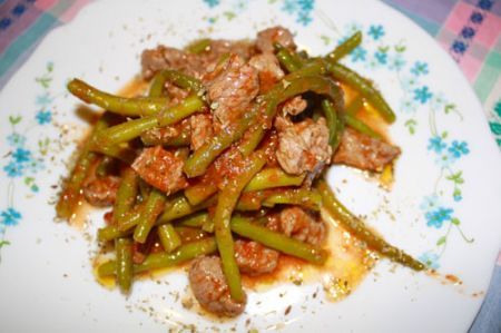 carne con i fagiolini