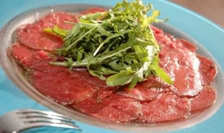 carpaccio al pepe rosa