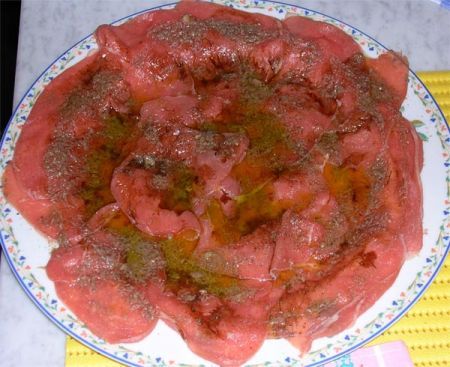 carpaccio acciughe