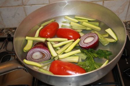 cus cous con pesce e verdure