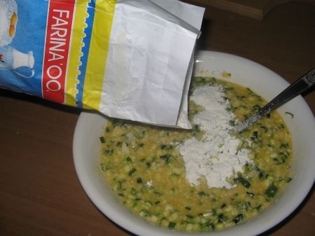 farina con zucchine