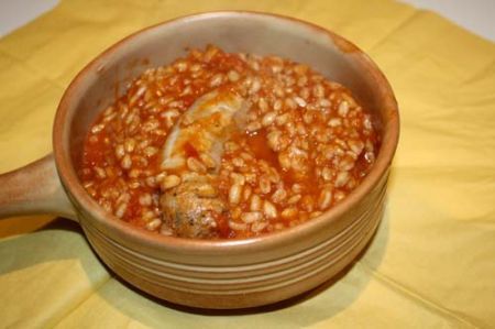 farro con i salamini