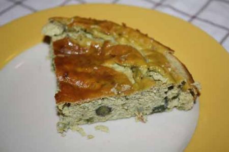 fetta flan di asparagi