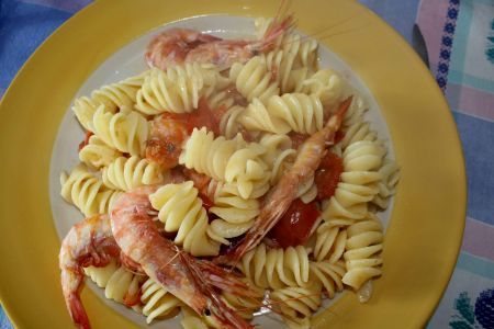 Fusilli con i gamberi