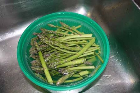 lavate gli asparagi