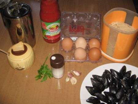 ingredienti per cozze ripiene