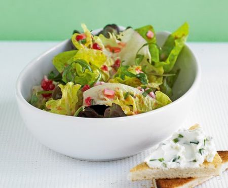 insalata lamponi caprino