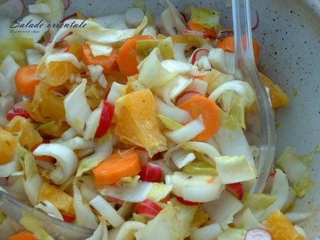 insalata orientale finocchi carote