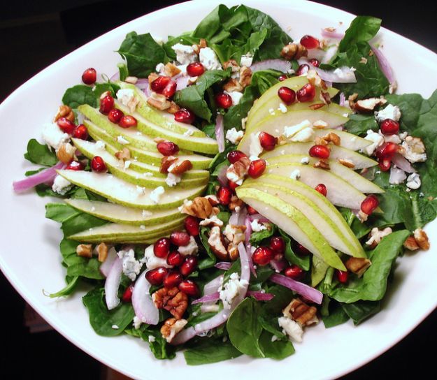 insalata per natale con melograno