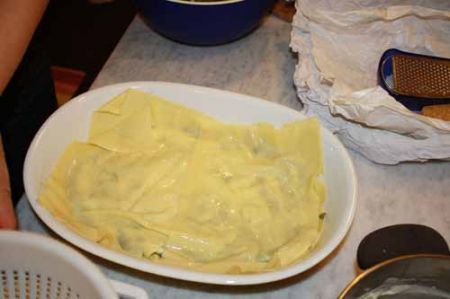 lasagne al forno al verde