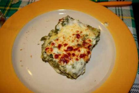 lasagne al forno al verde