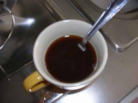 sciogliete l’estratto in acqua
