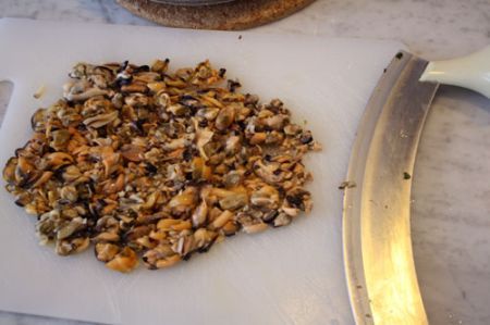 pasta con il sugo di cozze