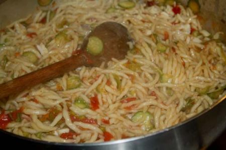 pasta con triglie e zucchine