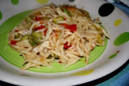 pasta con triglie e zucchine