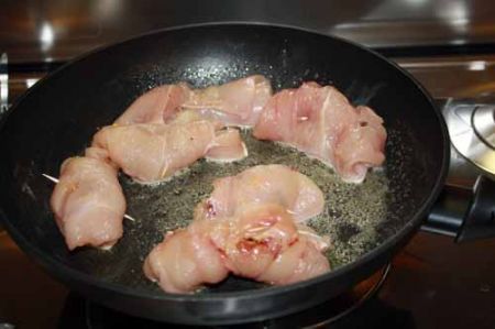 rosolate gli involtini di pollo