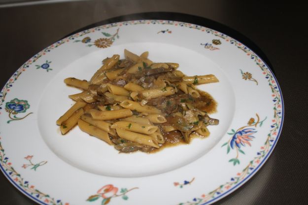 ricetta pasta carciofi funghi 01